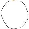 Sophia Rose Collana Spinello Nero Pietra Naturale Annodata a Mano Gold Filled 42 cm