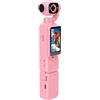 Dilwe Fotocamera Portatile Tascabile con Funzione Anti-shake e Obiettivo Rotante 130 (PINK)