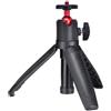 TOYANDONA Selfie Stick Treppiede per Action Cam, Supporto Fotocamera e Telefono, Lega di Alluminio e Pc, Portata Telescopica, Attacco 1/4, Nero