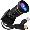 G Fotocamera 4K 60fps HDMI USB3.0 Zoom manuale Webcam per computer esterno fotocamera Teleobiettivo 10X zoom PC fotocamera industriale microscopio per computer portatile, monitor, TV (obiettivo zoom
