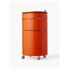 Verpan Contenitore a rotelle tondo Barboy, design Verner Panton -