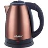 Hagen - Bollitore elettrico compatto in acciaio inox, design elegante, base a 360°, capacità 1,8L, 1500W, base a 360°, filtro rimovibile e lavabile, Rame