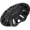 TOPBATHY Copricerchi 15 Pollici Nero PP per Ruote Auto, Montaggio Facile | Protezione Contro Sporco e Detriti, Coprimozzi Neri Lucidi per Cerchioni Auto, Design Elegante