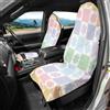 YANGESHOP Set 2 coprisedili per auto in tessuto asciugamano motivo grafico strisce