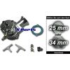 X-Parts Blitz Pop Blow Off valvola Replica regolabile 25 mm o 33 mm
