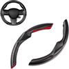 Dixhills Tesla 3/Y ABS antiscivolo per volante, in fibra di carbonio, compatibile con Tesla Model 3, 2017-2023