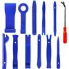 Yuaaoh Strumento di Rimozione Auto 12 Pezzi Utensile di Smontaggio per Auto Porta Pannello, Radio, Cruscotto Strumenti per Auto Kit di Smontaggio per Interni Auto Kit Leve Smontaggio Plastiche Auto (Blu)