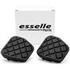 Esselle Parts Copripedali per Volkswagen Polo 9N Cambio Manuale, Set Pedaliera in Gomma Antiscivolo, Copri Pedali Freno e Frizione ad Incastro Plug & Play, Resistenti all'Usura, Nero