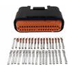 RIDENS 34 pin jae MX23A34SF1 Connettore a spina automobilistica impermeabile compatibile con Yam-aha Moto ECU (Size : 1 Sets)