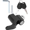 Buachois Gancio di sicurezza per casco moto con 2 chiavi Accessorio per moto Serratura di sicurezza per casco antimanomissione Fori per viti da 6 mm per moto Scooter