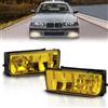 AutoBeeDen Fendinebbia compatibile con BMW E36 Serie 3 (HB/SDN/WGN) 09/1990-08/2000, E36 Serie 3 (CPE/CONV) 10/1991-11/1999, Design Originale, H1, 63178357390 63178357389 (Giallo)