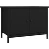 vidaXL Mobile Porta TV con Ante Nero 60x35x45 cm in Legno Multistrato