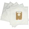 vhbw 5x sacchetto compatibile con Hoover TF 2005 Flash, TF 1815 Flash | per TF 1810 Flash, TF 1605 Flash aspirapolvere - 27,7cm x 27cm Bianco