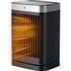 PNTCK Stufetta Elettrica da Bagno, 2000W Termoventilatore con 3 Modalità, Telecomando, Protezione da Surriscaldamento e Ribaltamento, Timer 12 Ore, 70° Oscillazione, Para Dormitorios, Salones Oficinas