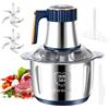GORPENT Tritatutto Elettrico 5L Frullatore Tritatutto 500W con 5 velocità, Lame in Acciaio Inox 6 Pale, Frusta e Spatola, per Carne, Verdure