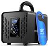 GMGXX Generatore di Ozono 120000mg/h, Smart Ozonizzatore Purificatore d'Aria con Doppia Modalità CYCLE e TIMER, Avvio Ritardato, Timer 120 Min, Macchina Ozono Deodorante O3 per Casa Auto fino a 400㎡
