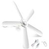 UUMFP Ventilatore da Soffitto, ventola da 35 in plastica a risparmio energetico senza fan, ventilatore a soffitto a elica con 5 pale e un pratico telecomando (480 cm con telecomando)