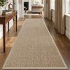 DEXI Passatoia Corridoio 60 x 210 cm, Tappeto Ingresso Interno Antiscivolo, Fondo in Gomma, Facile da Pulire, Zerbino Assorbente Sporco e Umiditàin per Porta, Cucina, Beige
