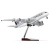 QIYUMOKE 1/200 A380 Qatar Modellino di aereo pressofuso, Airbus per A380, kit di aerei con supporto (14 in L) pre-built, modello di aereo per adulti