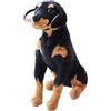 HOMEXYLYL Peluche realistico for cani, animali di peluche multirazza, figurine decorative con morbidi cuscini for gli amanti degli animali domestici(Rottweiler,30cm/11.8in)