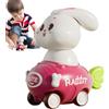 Bsbkoj Inertia Powered Rabbit Vehicle Playset Use, Shockproof Pull Back Kids Car Toy, Birthday Gift Age 3 Plus Boys Girls Early Learning Fun Racing Vehicle