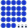 Hoite Set di 24 dadi con gettoni blu, sinistra, destra e centro, gioco innovativo 3 e, per serate in famiglia, giochi tra amici