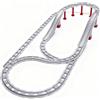 Zinueen Set di 67 binari per la costruzione di binari con binari dritti, curve, Cross Track, compatibili con leader di mercato, giocattolo regalo per bambini dai 2 anni in su