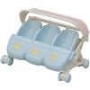 Sylvanian Families 5533 Triplets Stroller - Dollhouse Playsets