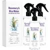 Uzionoie Spray Per Capelli Con Acqua Di Dosmarino,Balsamo Senza Risciacquo Con Acqua Di Rosmarino,Stimola Crescita E Riduce Caduta,Spessore Con Acqua Di Riso, Cura Della Pelle E Dei Capelli 3PC