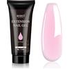 EODCI 60 g gel acrilico per unghie rosa Quick Extension Building Acrylic Nail Gel Estensione Gel Soak Off UV LED Nail Extension Gel per principianti professionisti salone casa fai da te