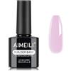 AIMEILI 8 in 1 Builder Base Gel per Estensione Unghie 15 ml - 1440 | Builder Gel Unghie, Nail Extension Gel, Ricostruzione Unghie Acrigel, Nail Strengthener, Gel Soak Off UV LED