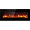 Divina Fire Camino elettrico da parete a incasso Chicago 101,6x14x54,6