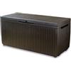 Baule Cassapanca da Esterno 123x57x54 cm in Resina Keter Springwood Marrone