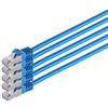 S-CONN maximum connectivity Cavo patch RJ45 con cavo CAT 7 grezzo PIMF blu 1 m