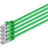 S-CONN maximum connectivity Cavo patch RJ45 con cavo CAT 7 grezzo PIMF verde 1m