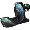 Logitech Powered 3-IN-1 DOCK per telefoni iPhone AirPods Apple Watch Samsung LG Nero