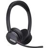 Yealink Auricolari Bluetooth con microfono dotato di IA e porta USB-C, modello on-ear, lunga autonomia