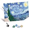 Ravensburger - CreArt Van Gogh Notte Stellata, Kit Dipingere Per Adulti