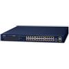 PLANET GS-4210-24P2S switch di rete Gestito L2/L4 Gigabit Ethernet [10/100/1000] Supporto Power over [PoE] 1U Blu (IPv4, 24-Port Managed 802.3at - POE+ Switch + 2-Port 100/1000X SFP [300W] Warranty: 36M) [GS-4210-24P2S]