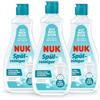 NUK detergente per biberon | 500 ml | Ideale per la pulizia di biberon, tettarelle e accessori | Detergente senza profumo | pH neutro | Biberon 100% riciclabile | Confezione da 3
