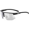 Uvex aerios V - occhiali sportivi per adulti - 100% protezione UVA, B, C - privo di appannamenti - black matt/smoke - one size