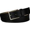 Calvin Klein Uomo Cintura Warmth Buckle Smoth 3,5 cm Fibbia Quadrata, Nero (Black/Antique Silver), 95 cm
