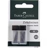 FABER-CASTELL - Mine per compasso da 2 mm, durezza H, 12 pezzi
