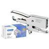 Rapesco 1306 Cucitrice a Pinza per Alti Spessori HD-73 e 2000 Punti, Cromo