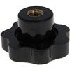 Othmro Manopole a vite per maniglia di bloccaggio manopola a stella M10 x 50 mm filettatura femmina 1 pz