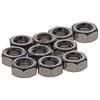 MroMax Dadi esagonali, M10 x 1,25 mm, filettatura grossa, in acciaio inox 304, confezione da 10