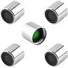 MroMax - Set di 5 aeratori per rubinetti da 18 mm, universali, aeratore per rubinetto con ugello di ricambio, femmina, per rubinetto da bagno, lavandino, cucina, bidet