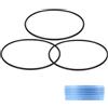 Fukaisu 3pz 151122 O-Ring di Ricambio per Filtro Dell'acqua, O-Ring in Gomma Nitrilica Compatibile con Pentair Pentek Big Blue Alloggiamenti per Filtri Dell'acqua e Sistemi a Osmosi Inversa