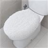 TREETONE Copriwater in ciniglia Shaggy, Ultra Morbido, Assorbente, 48 x 53 cm, Standard, per Bagno, Lavabile in Lavatrice e asciugabile, Bianco