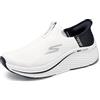 Skechers Donna Max Cushioning Elite 2.0 Eternal Slip-in ALLENATRICE | Slip-in mani libere, ammortizzazione massima, memory foam raffreddata ad aria, intersuola Ultra Go, tomaia elasticizzata